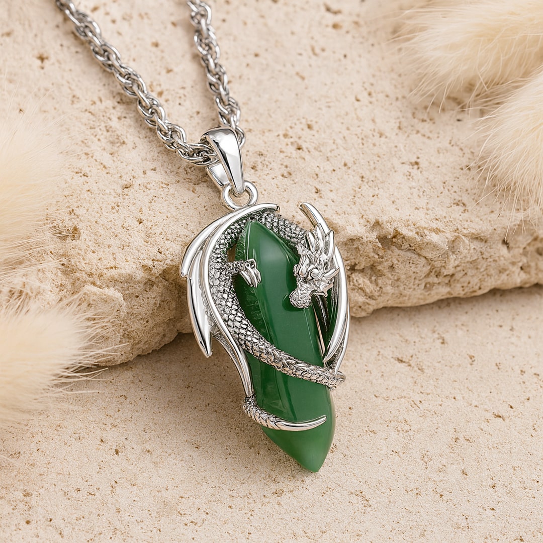 “Dragon” Pendant in Natural Stone