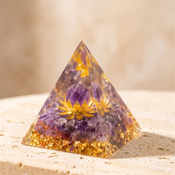 Enchanted Mystique: Orgonite Crystal Energy Lotus Flower