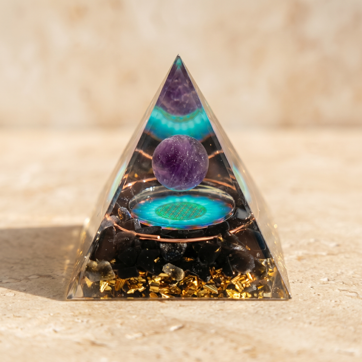 Enchanted Mystique: Orgonite Crystal Energy - Flower of Life