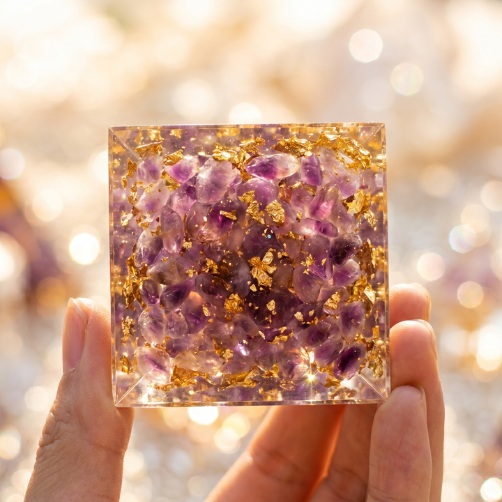 Enchanted Mystique: Orgonite Crystal Energy Lotus Flower