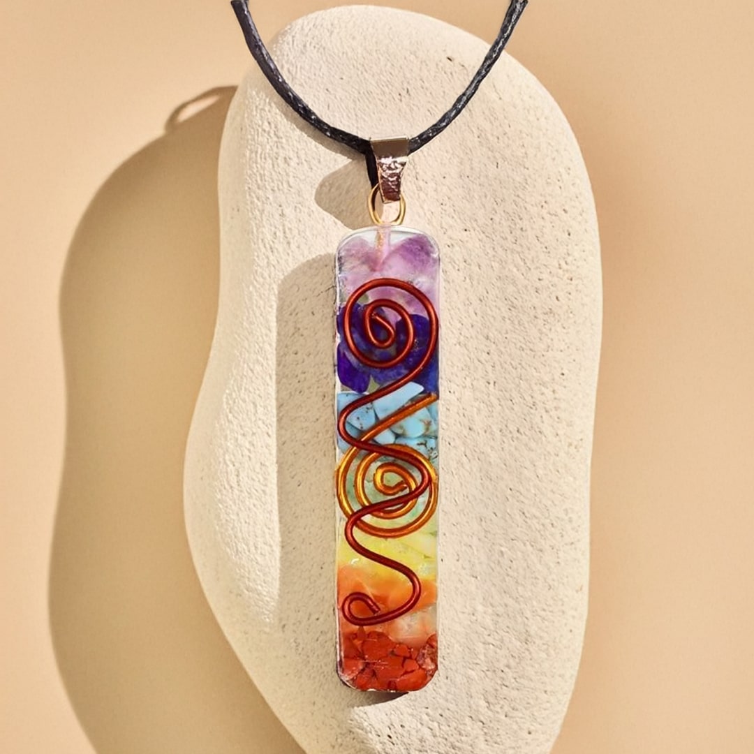 Orgonite Pendant “Harmony of the 7 Chakras”