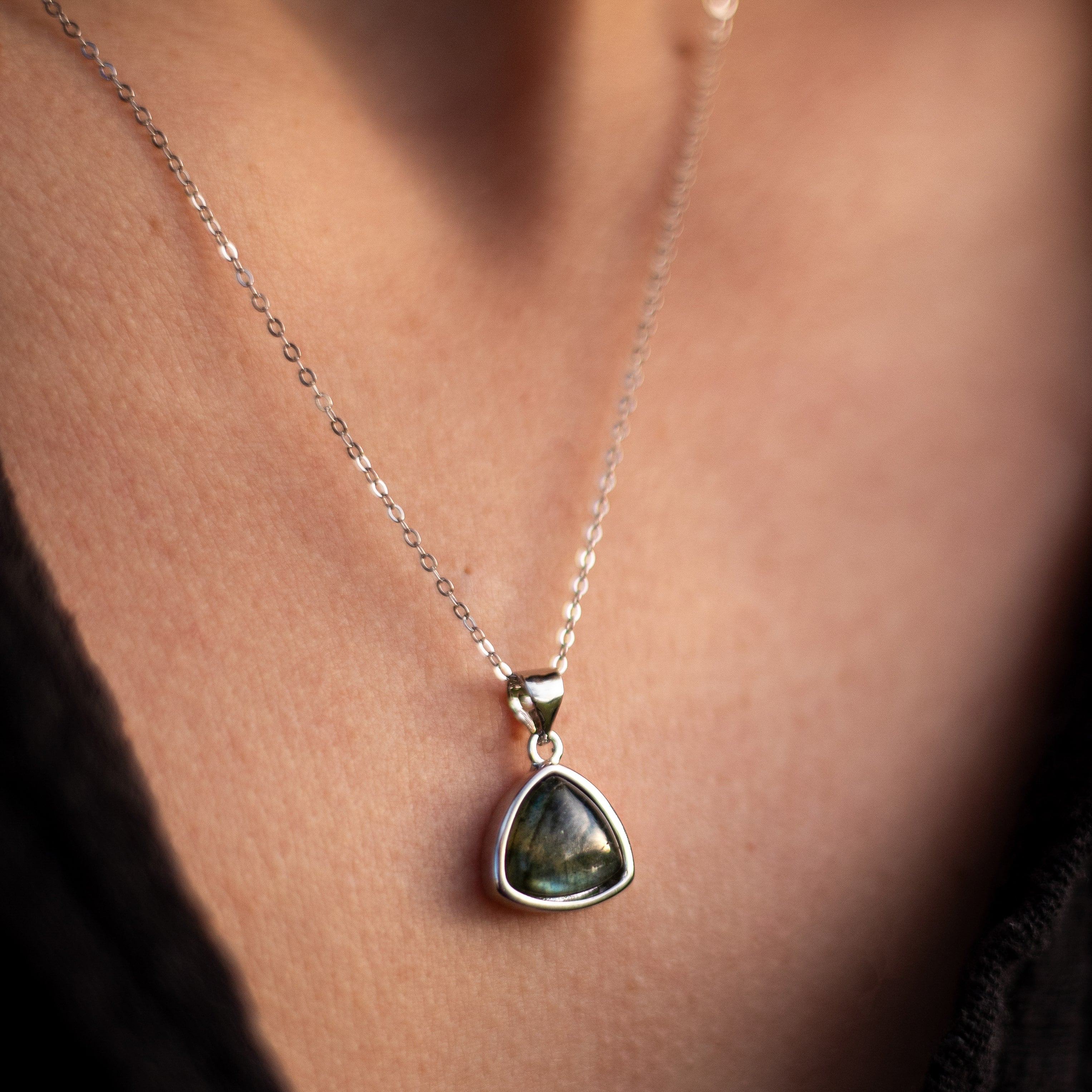 “Aura Protector” Pendant in Labradorite