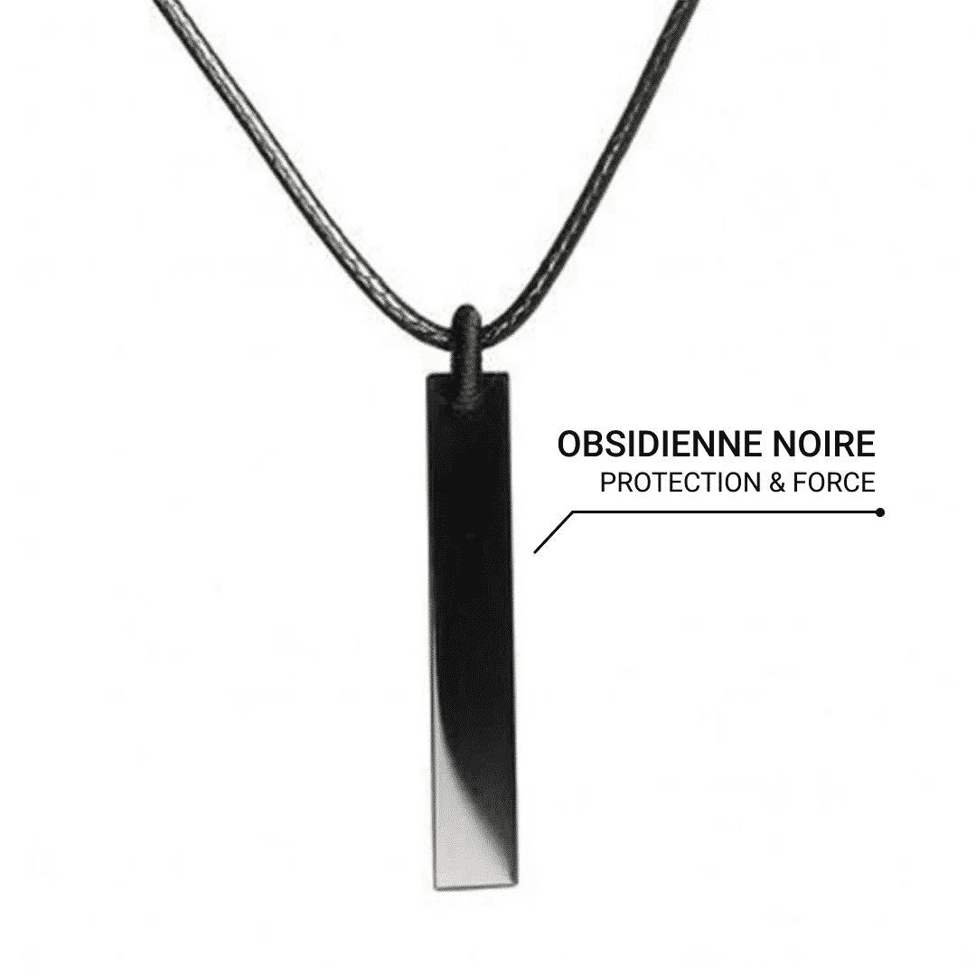 “Protection” Pendant in Black Obsidian